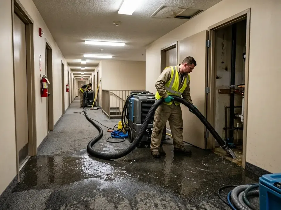 multi-unit-apartment-hallway-f-005 — frequently asked questions, Emergency Burst Pipe Water Extraction & Removal in Minot, ND